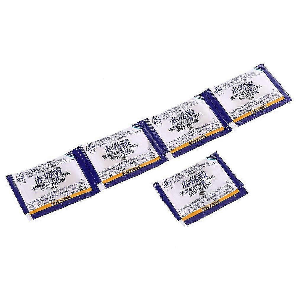 5 יחידות אבקת גידול לבנה מסיסת במים של חומצה גיברללית GA3 לגינה, 75%