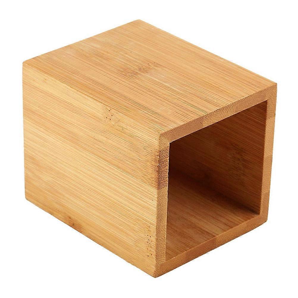 Bamboo Desktop Pen Holder for Storage 2Pcs Pen Container Basket