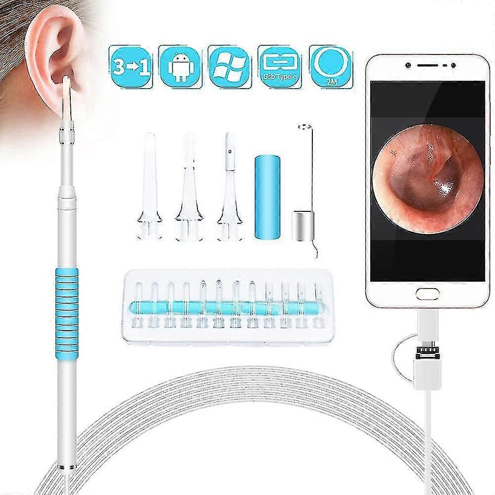 In-ear Cleaning Endoscope Usb Visual Ear Pick Mini Camera Android Pc Ear Pick Otoscope Borescope Tool