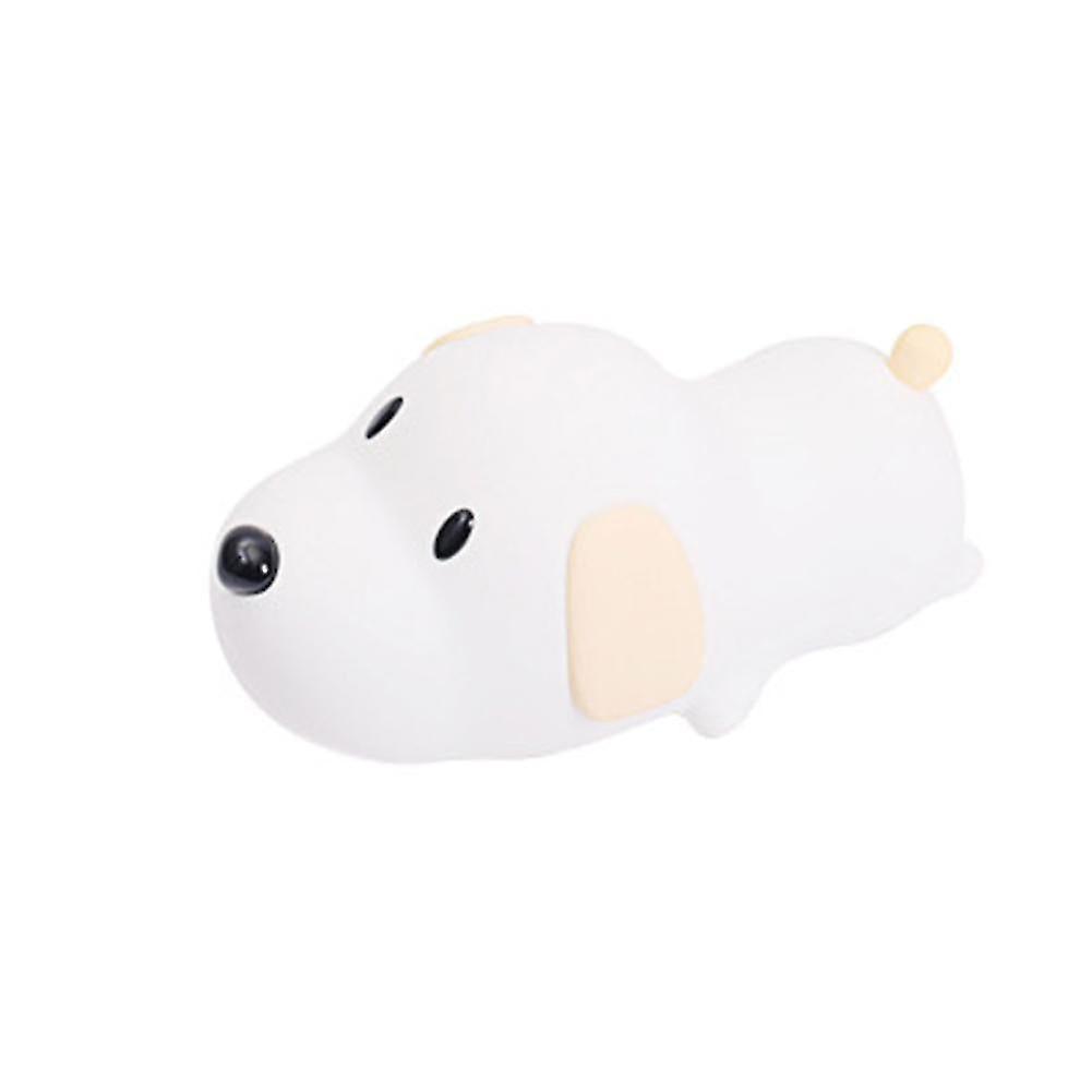 Baby Gift Sets Cartoon Led Night Light Silicone Touch Dimmable Dog Puppy Lamp Usb Rechargeable Baby Sleeping Lamp