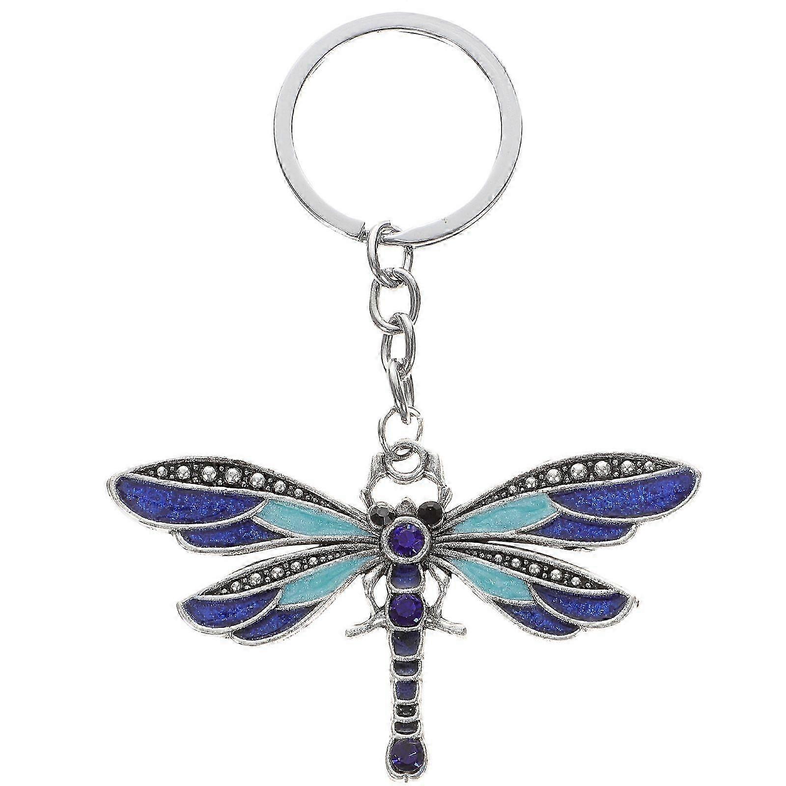 Dragonfly Keychain Key Ring Backpack Keychain Purse Charm Bag Hanging Decor