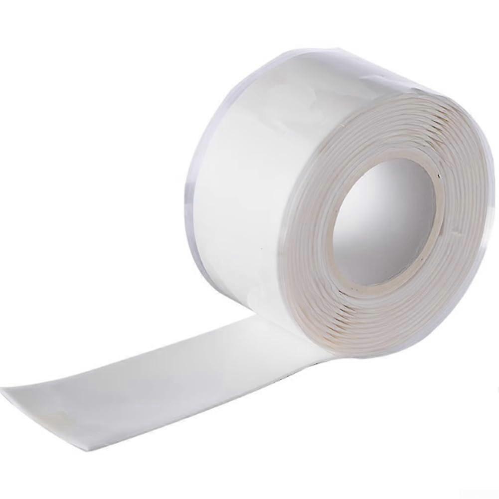 Self Fusing Moisture Resistant Tape For Plumbing Leak  And Electrical Wiring DIY Projects White