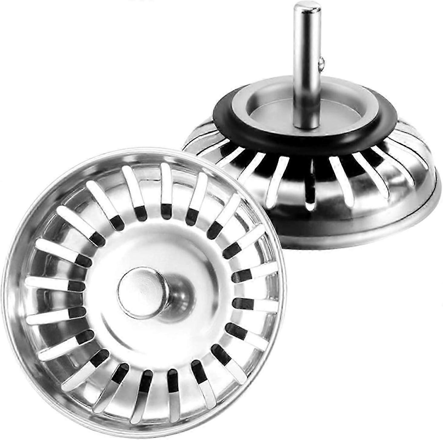 sink strainer plug 2 pack stainless steel 304 drain stopper