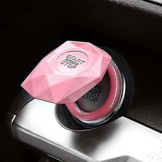 Car Engine Push Start Button Decor Lgnition Switch Protection Cover Auto Button Cover Trim