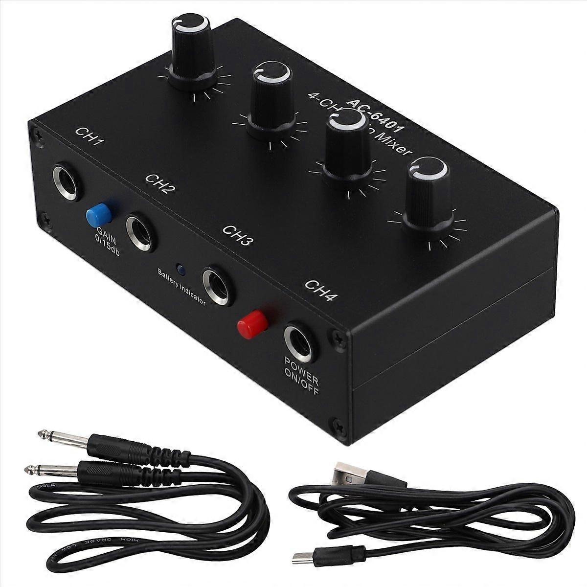 AC-6401 Microphone Condenser Sound Card PC Computer Audio Sound Card