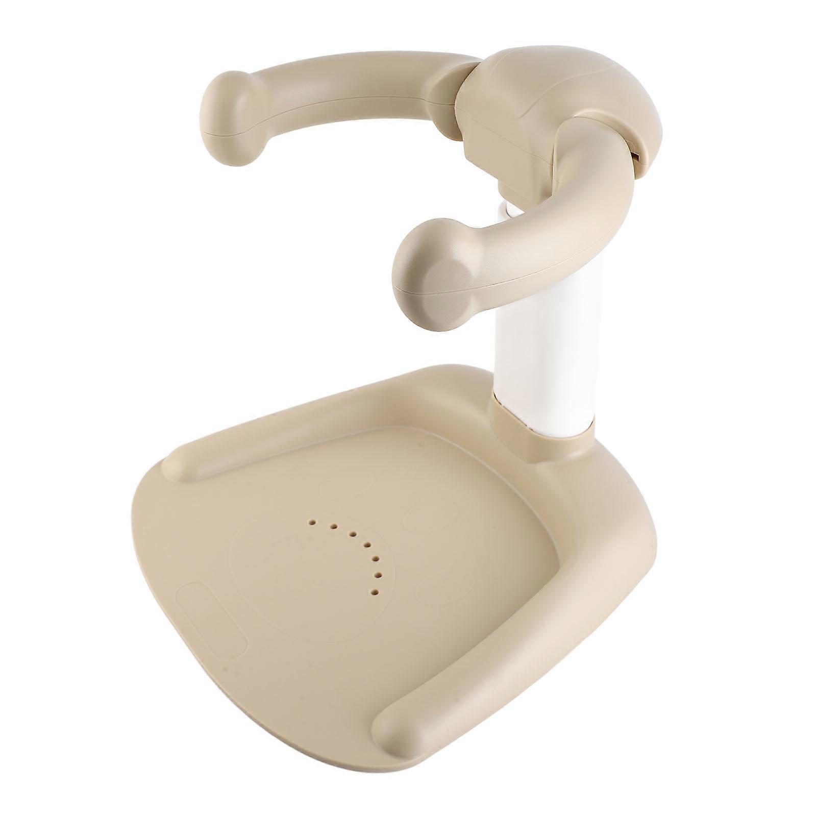 Baby Hug Bath Tower for Standing Up Themselves Thickened PP 5 Gears Adjustable Height Toddler Shower Bathtub Stand Khaki 