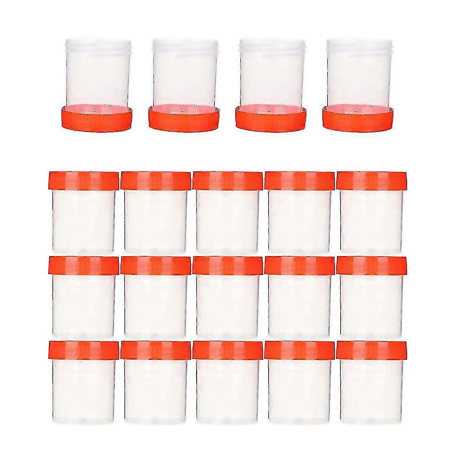 For 50pcs 40ml Urine Sample Cups Clear Specimen Liquid Tubes Testing Sample Liquid Container For Lab