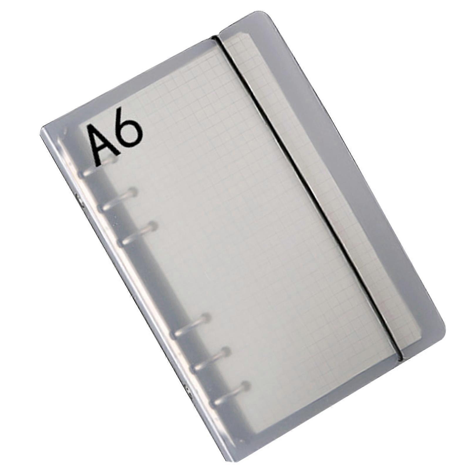 Clear Binding Cover PP Frosted 6 Holes Portable Notebook Binding Cover for School Office Meeting