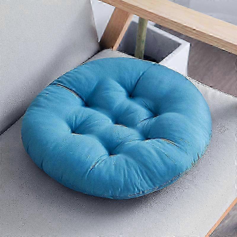 2stk runde utendørs puter, utendørs stol puter runde seteputer stol sete pute gulv pute, 40 * 40cm, gurkemeie