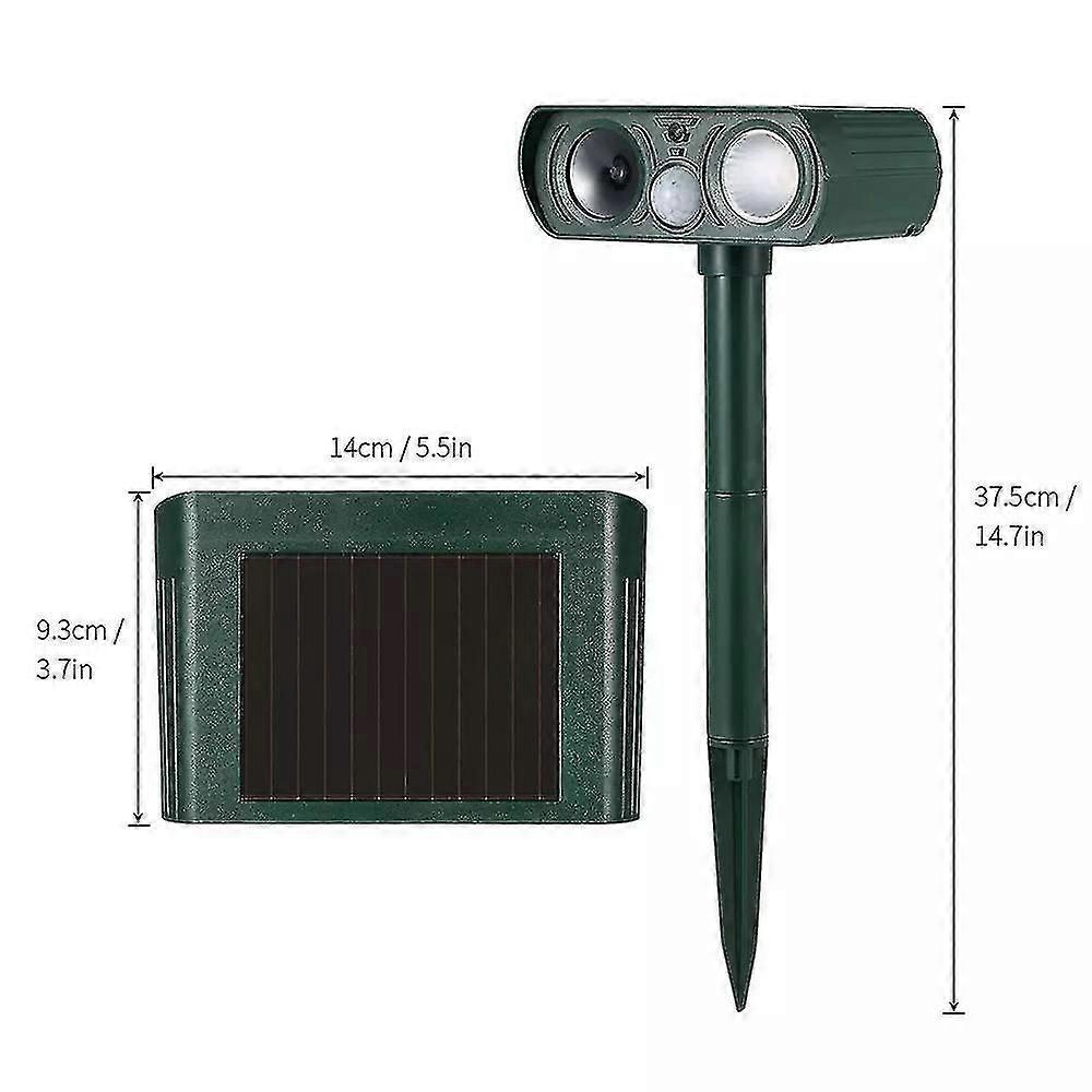 في الهواء الطلق القط مبيد بالموجات فوق الصوتية طارد القط الشمسية طارد القط مقاوم للماء