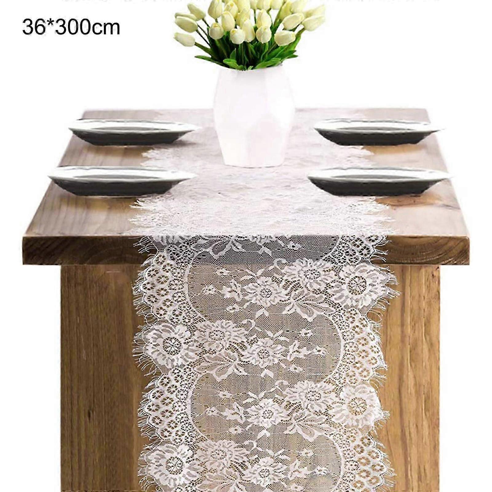 Rose Lace Tablecloth, Wedding Decor, Embroidered