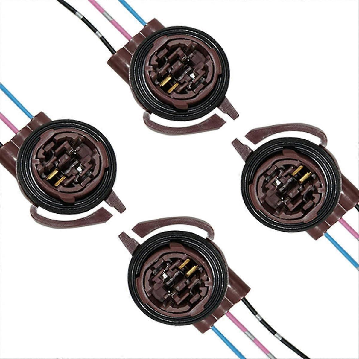 4PCS 3157 Pre-Wired Harness Sockets, Car LED Bulbs Socket Adapters