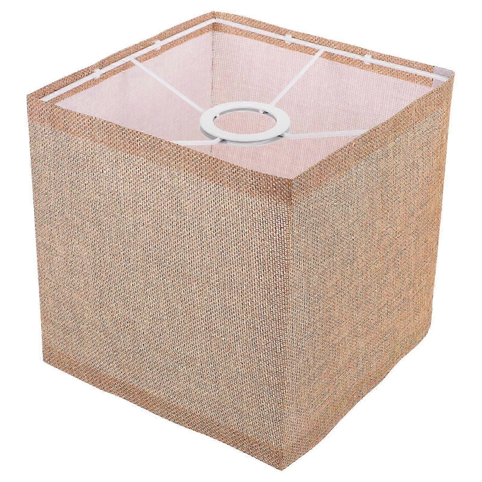 Cloth Lamp Shade Square Lampshade Replacement Lamp Shade Table Lamp Shade(E27)