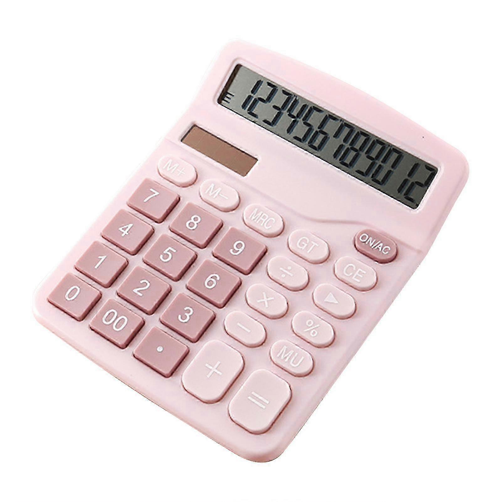 Electronic Calculator LCD Display Two-way Power 12 Digits Solar Battery Financial Scientific Calculator for Office