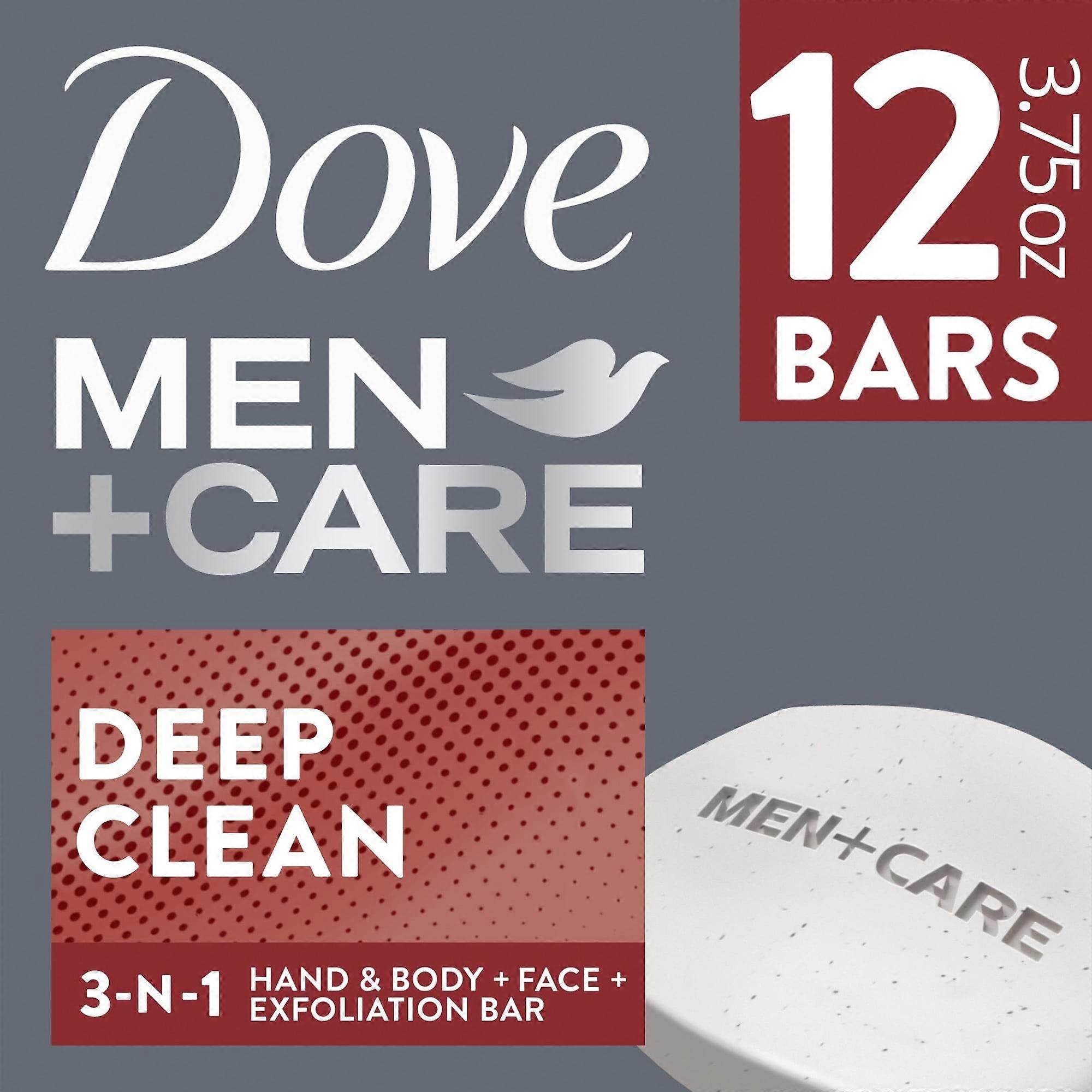 Dove Men+care Ανδρικό Σαπούνι Πακέτο, Βαθύ Καθάρισμα, 12 Ea