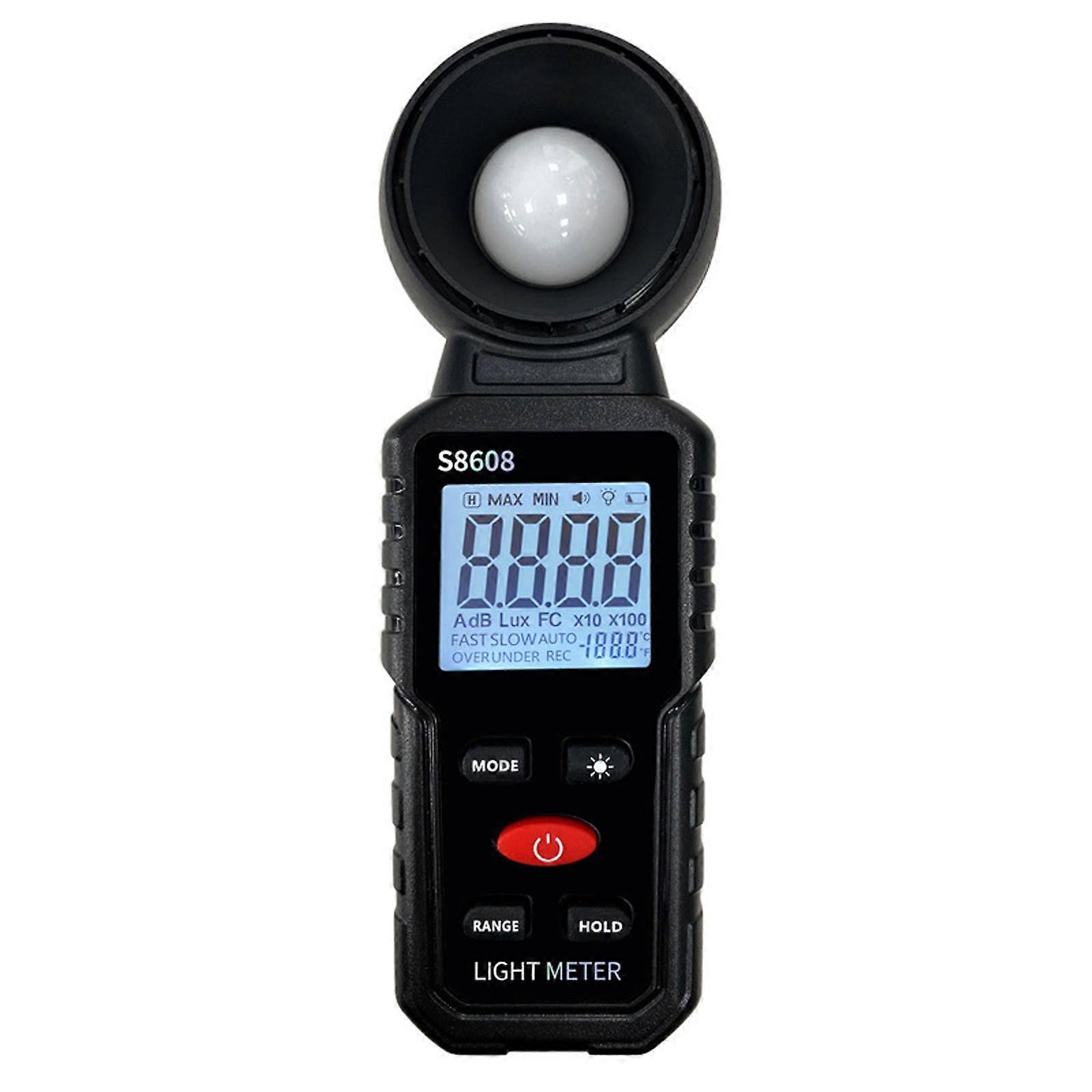 Digital Luxmeter Precisions Illuminance Meter For Light Measurement With LCD Display And Data Storage Function Multicolor