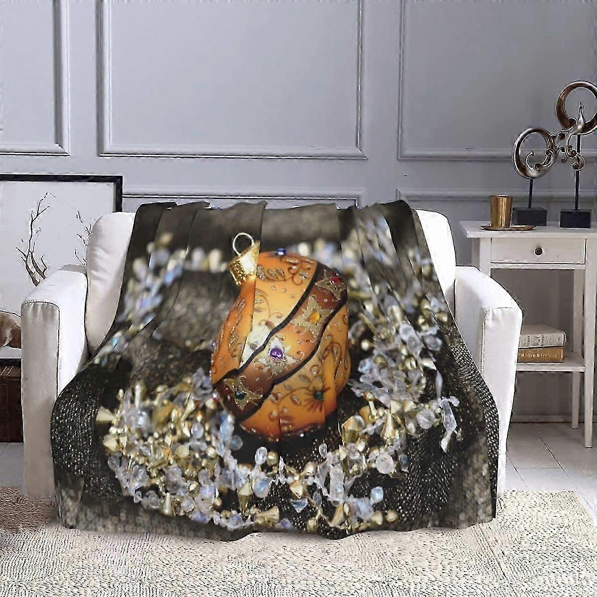 بطانية عيد الميلاد ، بطانية حلي عيد الميلاد ، بطانية غرفة نوم ، نسيج ، مناسبة للأريكة ، السفر