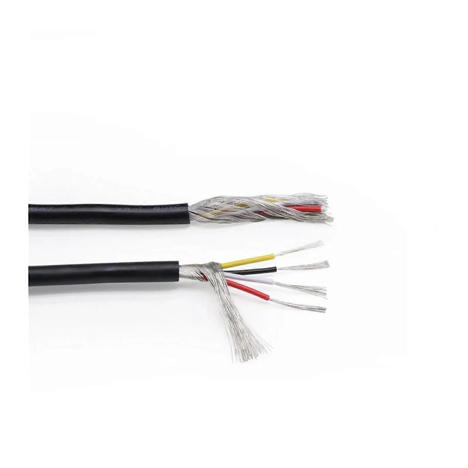 30AWG Shielded Audio Speaker & Headphone Control Wire 10M Gray PVC Insulated Copper Cable 2 Core 3 Core 4 Core