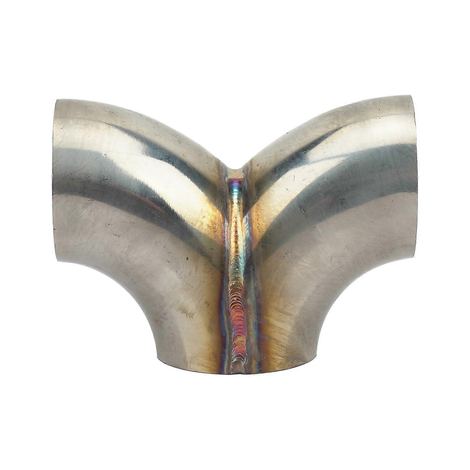 Precise Exhaust Y Joint Connector Coupler Stainless Steel Multiple Vehicle Application Heat Resistant Easy Installation Multicolor