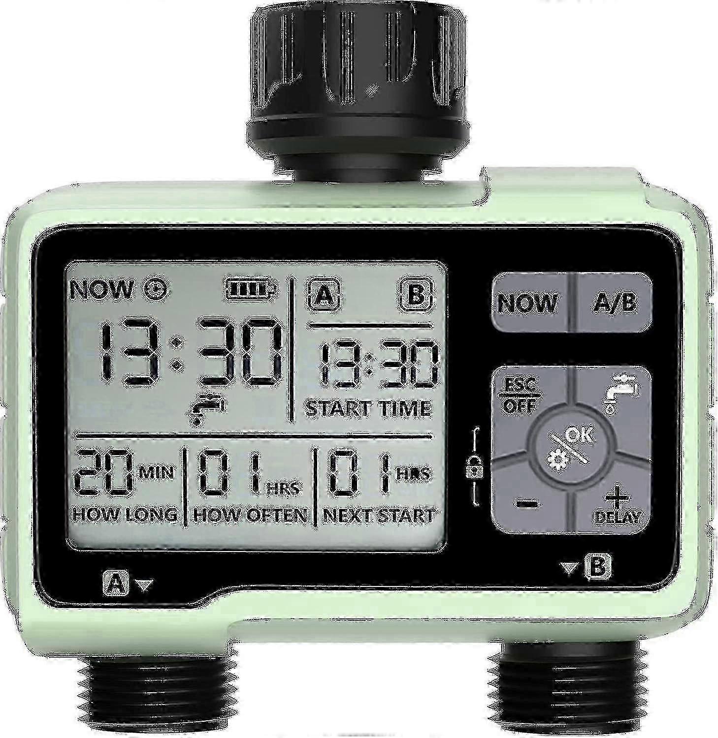 Sprinkler Timer, Programmable Water Timer Outdoor Garden Hose Timer With Rain Delay/manual/automatic Watering System,waterproof Digital Irrigation Ti