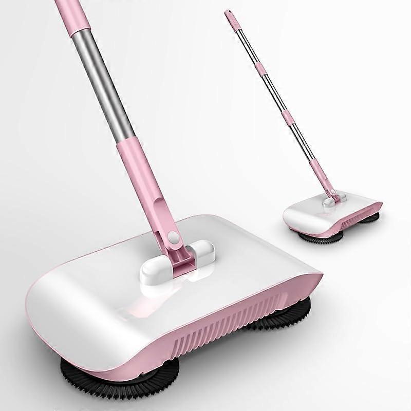 Hand Push Sweeping Robot with Broom and Dustpan Set for Home Floor Cleaning Hardwood Tile