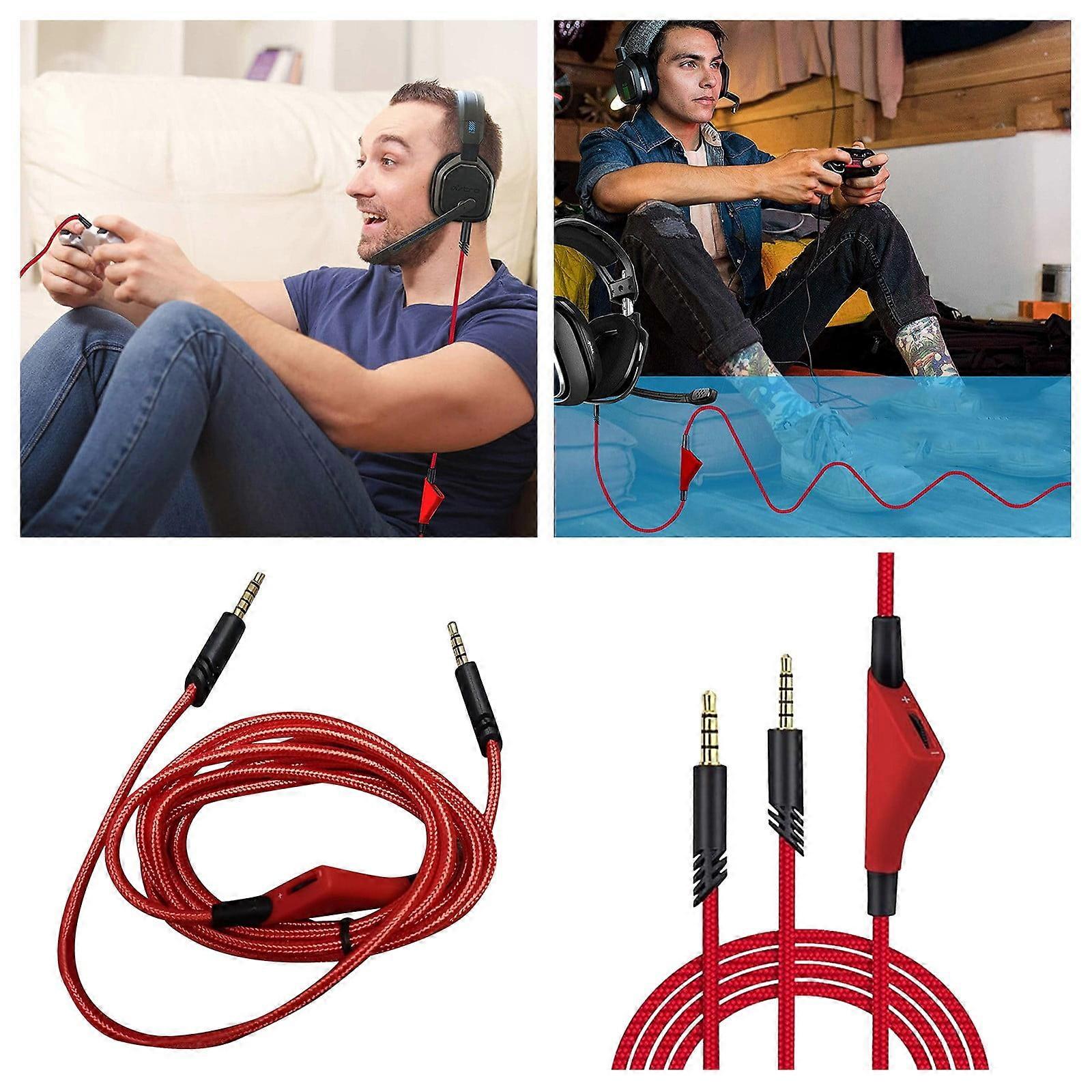 A10 A40 A30 A50 Nylon Braided Red 2 Meter Tuning Headset Link Audio Game