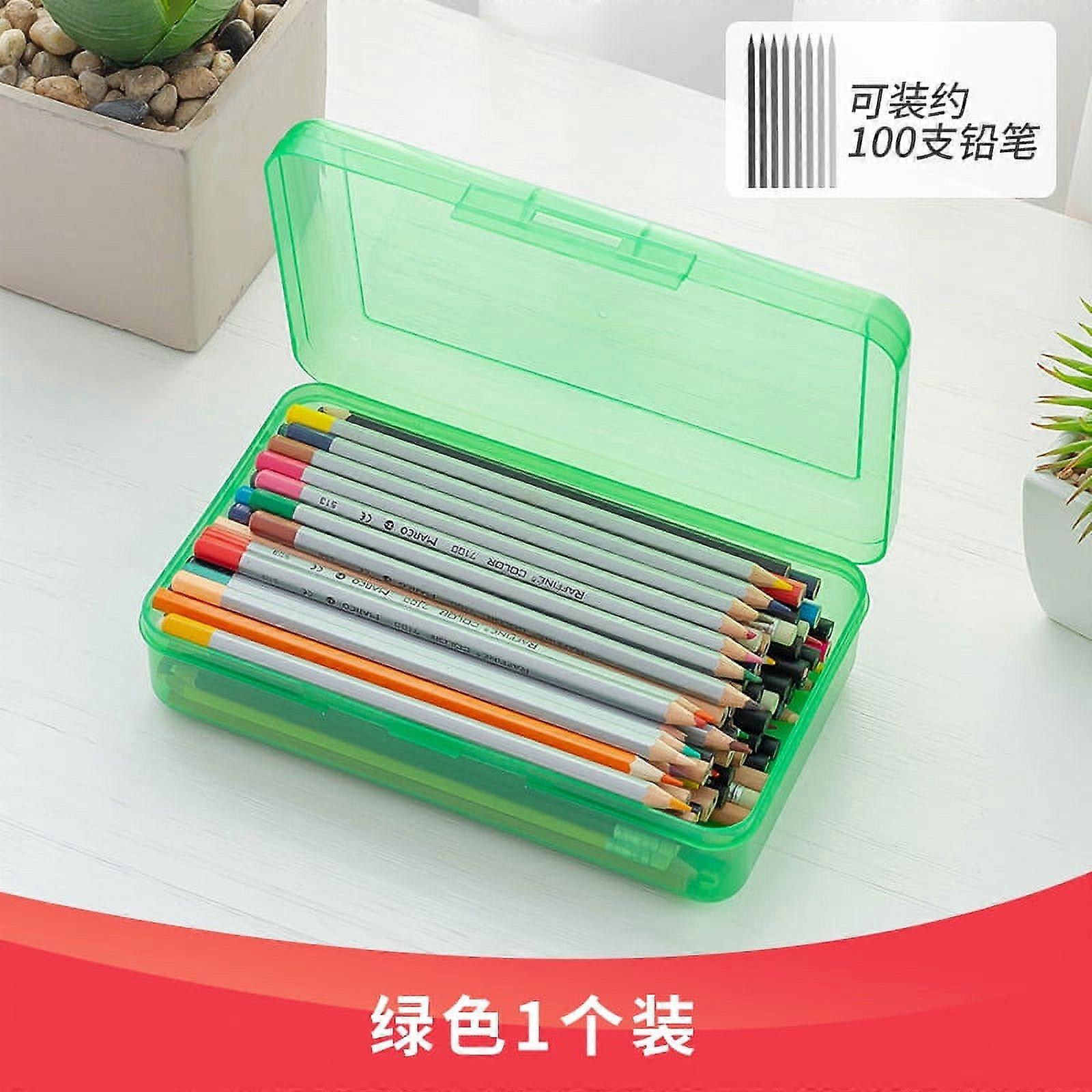 Pencil Case Large Capacity Stationery Box Portable Pen Container Pencil Storage Case Sketch Pencil Case