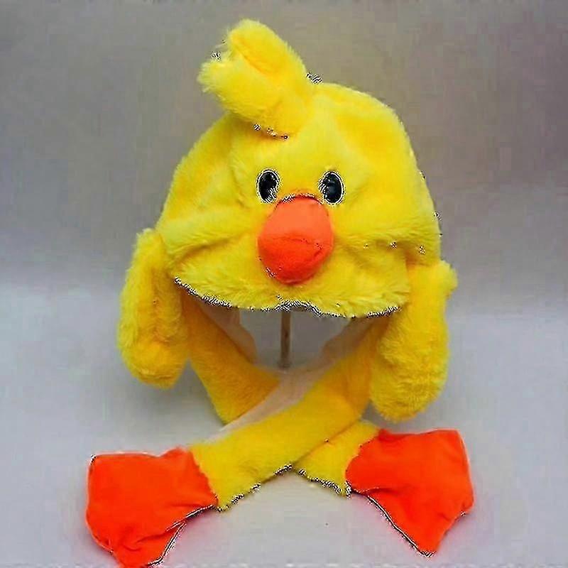 Soft Plush Rabbit Ear Hat for Girls - Moveable & Comfortable Design