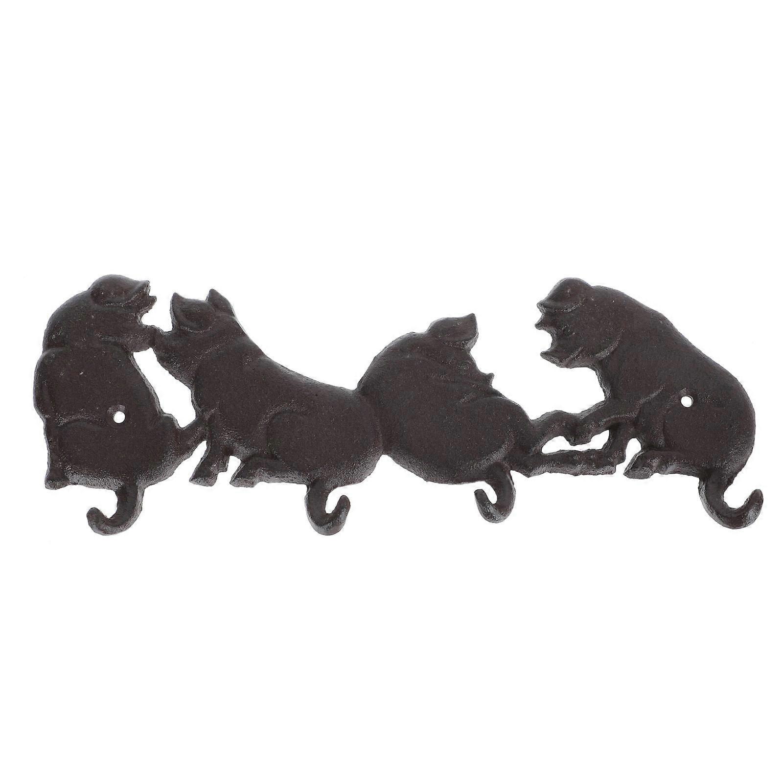 Creative Iron Pig Wall Mounted Hook for Home Use 1Pcs Design