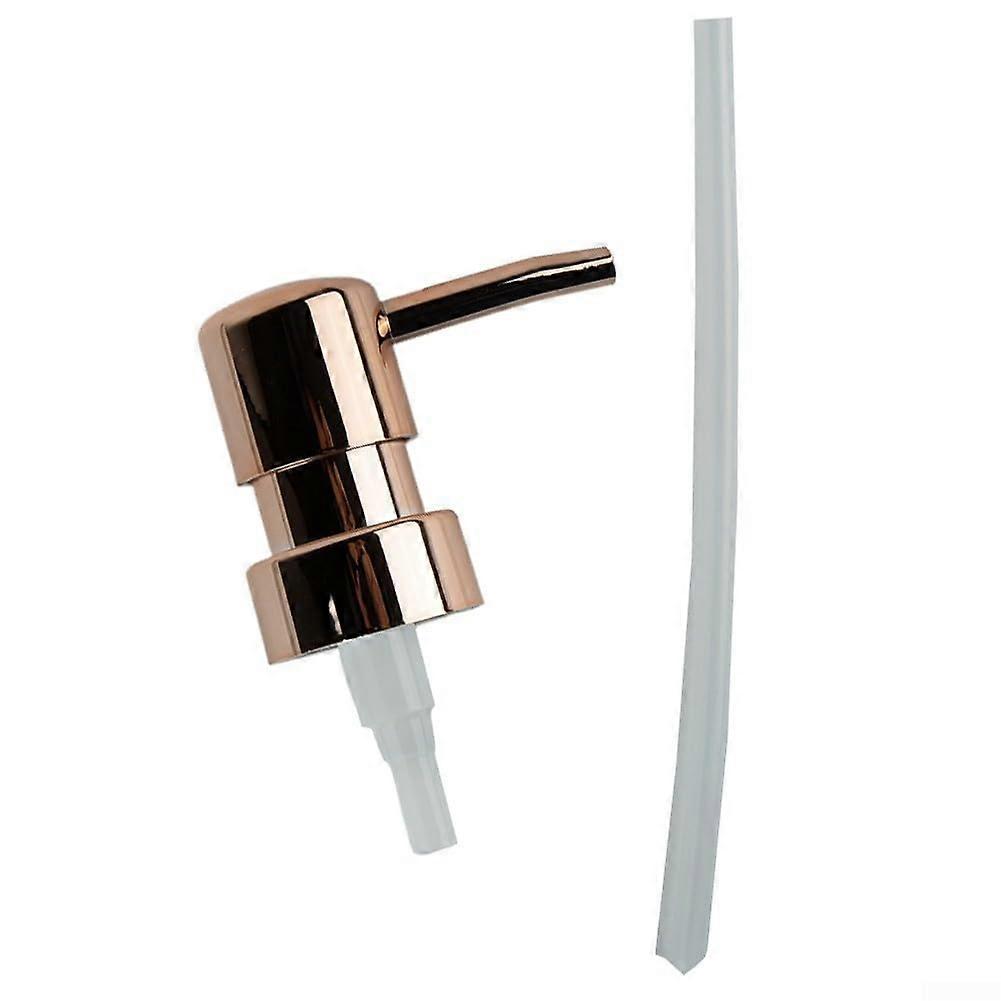 Liquid Pump Dispenser Nozzle 28mm Thread for Bath Bottles and Soap Containers Rose Gold