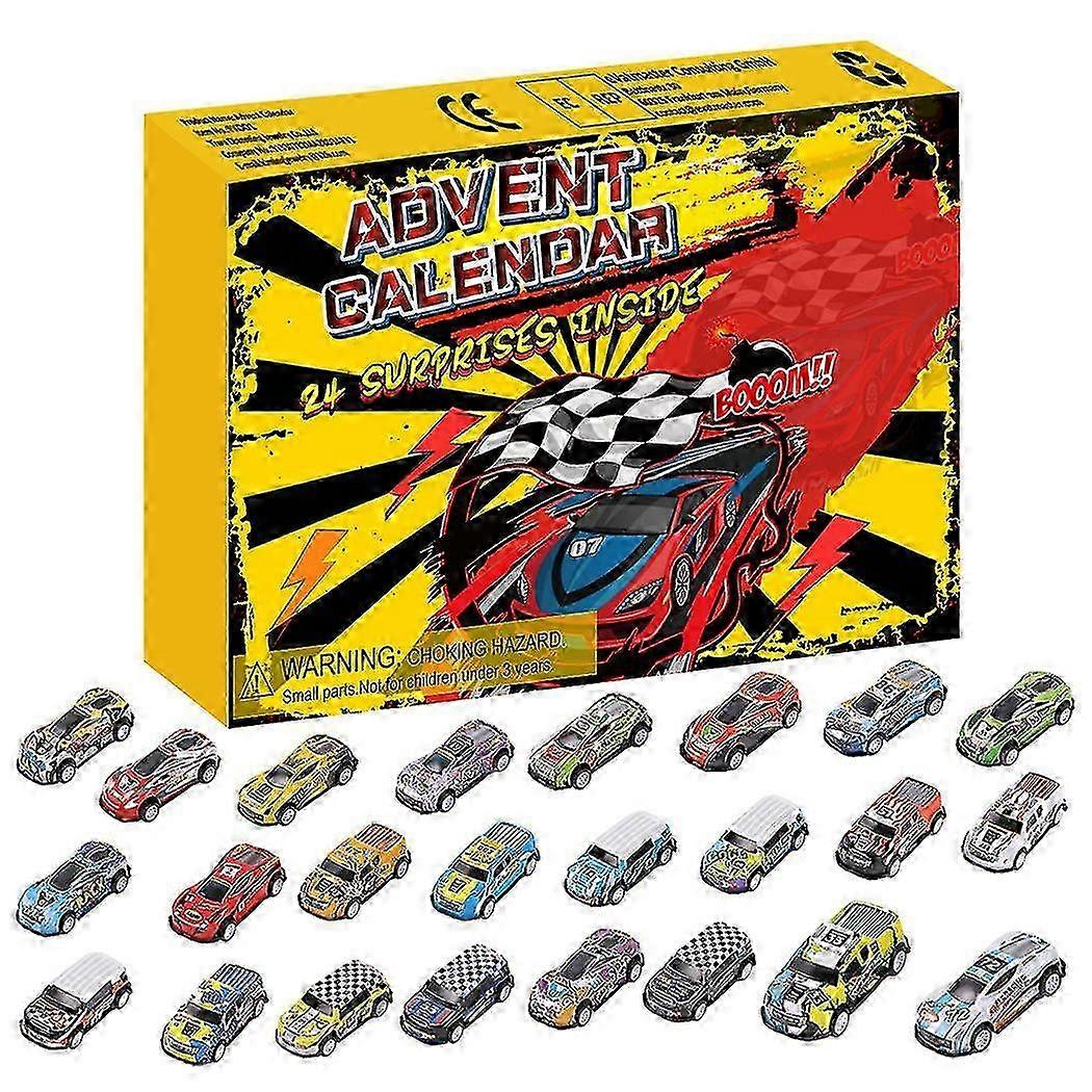 Holiday Advent Calendar for Race Car Fans with 24 Day Surprise Kit