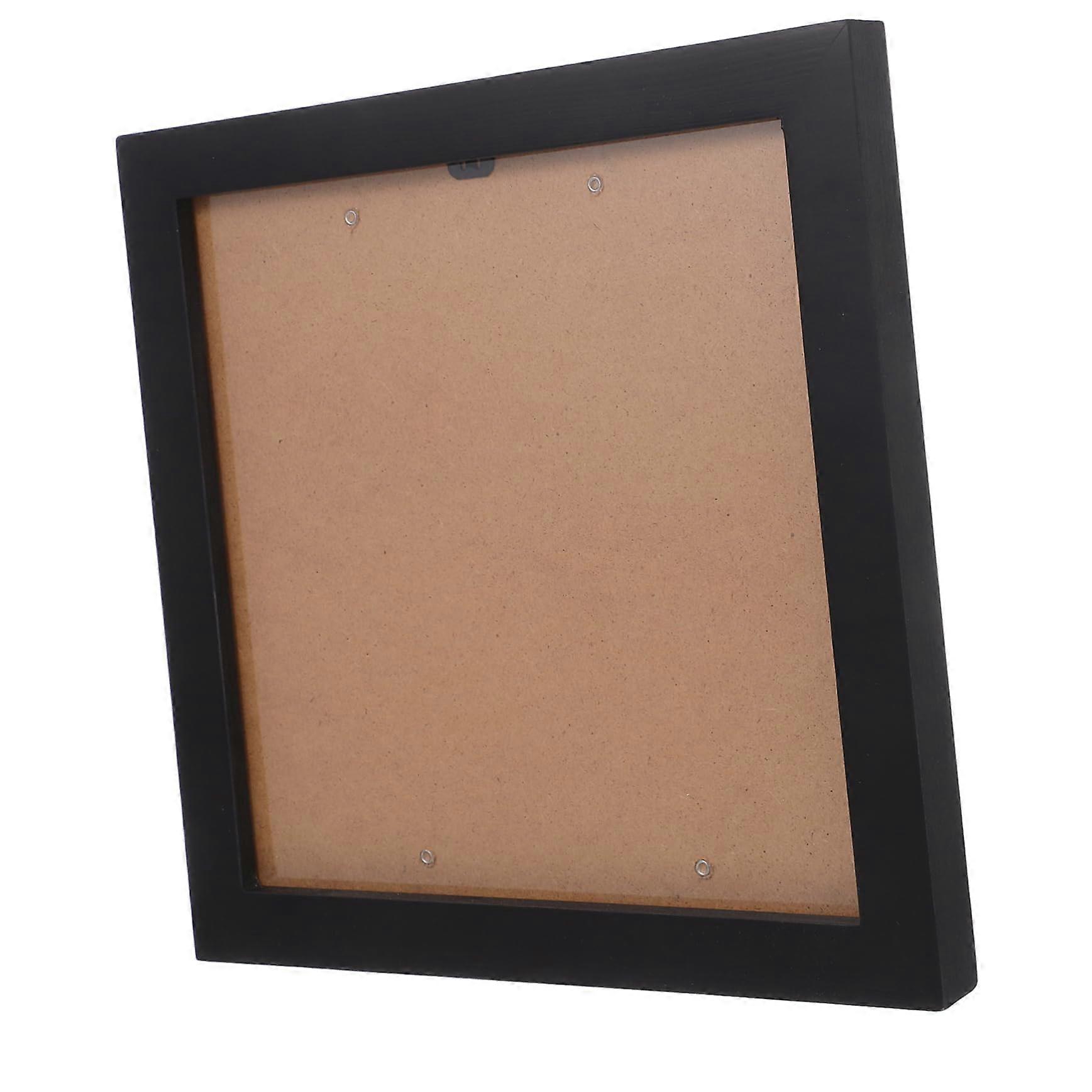 CD Display Shadow Box Frame Black Square for Wall or Tabletop Albums and Memorabilia