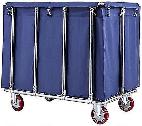 Rolling Laundry Basket Trolley with Wheels and Removable Bags, 400L Capacity for Sorting Clothes