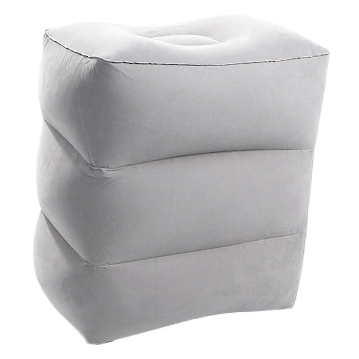 Inflatable Airplane Footrest Pillow with Leg Support for Travel Comfort and Circulation Relief