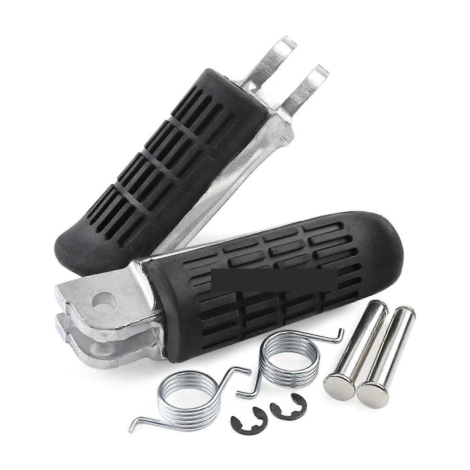 Motorcycle Foot Pegs for CBR600 CBR900RR CBR1100XX CB500 CB600F CB750F CB900F CB1000F, Aluminum Rider Footrests with Rubber Grip