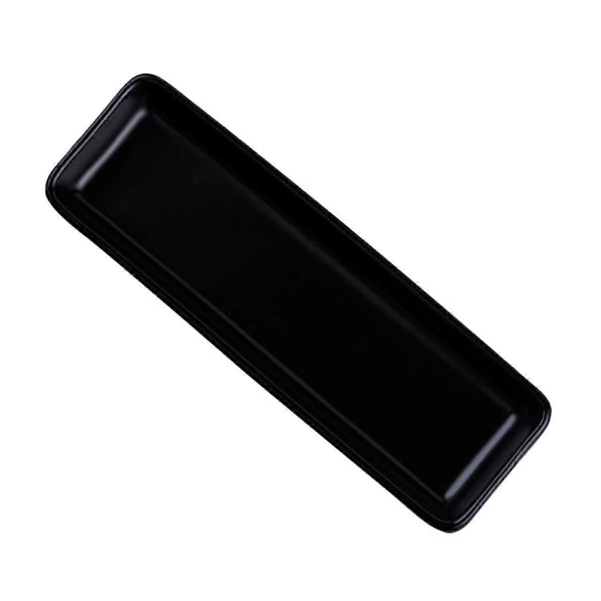 Sushi Serving Plate Long Porcelain Tray with Elegant White Finish for Appetizers and Dumplings