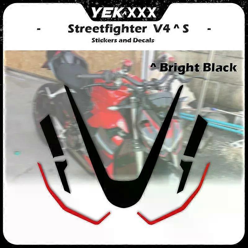 V4 V4S Motorcycle Fairing Shell Front Head Shell Line Sticker Decal For Ducati Streetfighter V4 V4S V4SP Custom colors