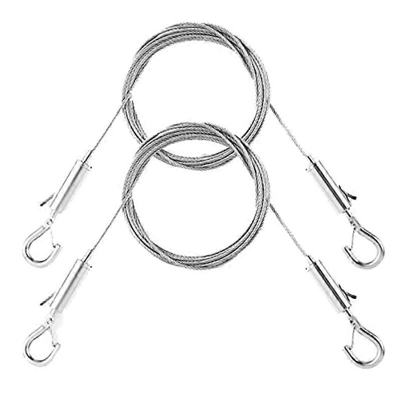 2PCS Adjustable Picture Hanging Wire Kit,1MX1.5Mm Cables Hanging Rope