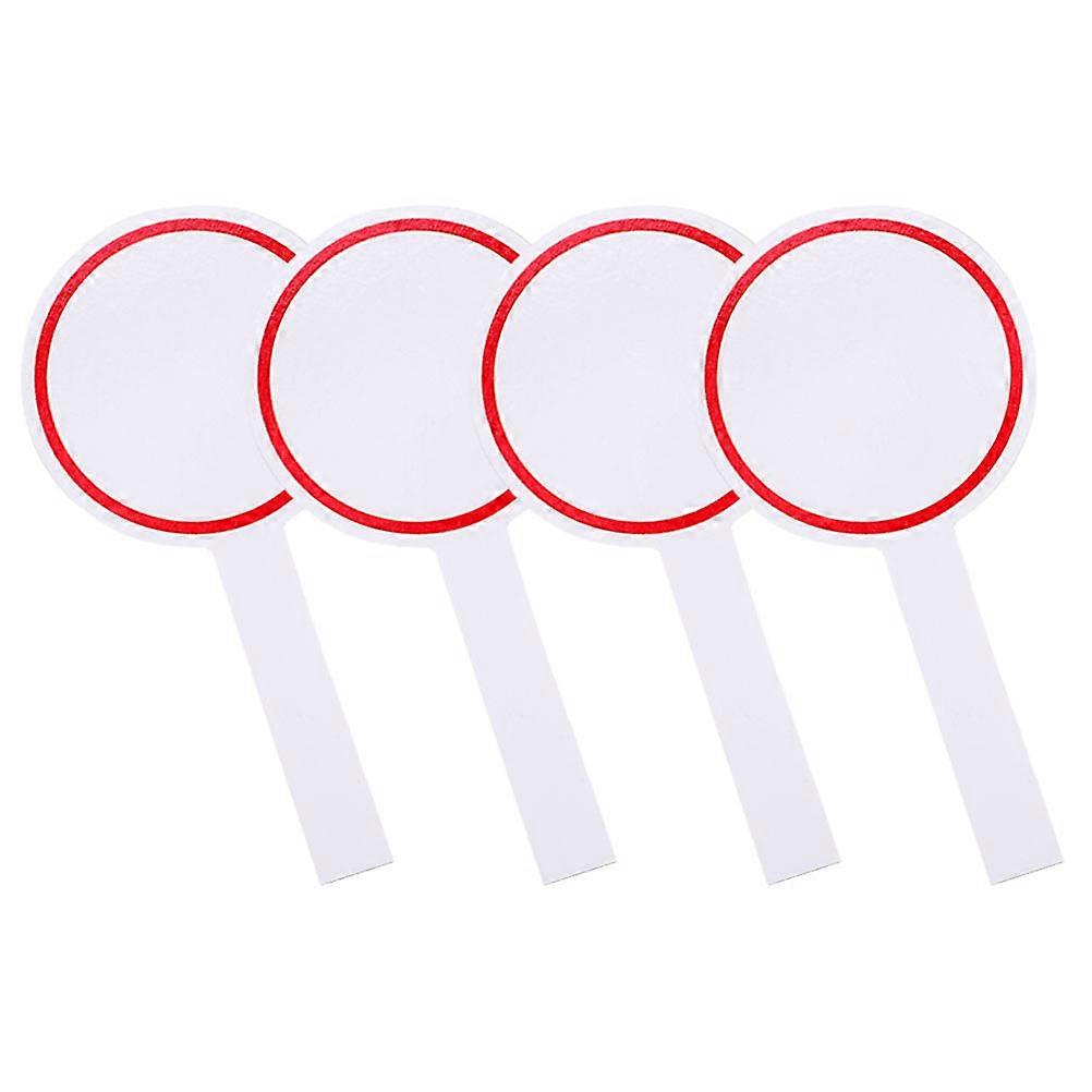 Blank Dry Erase Paddles Writing Boards For Audience In Voting And Scoring Scenarios 7.7X3.9X0.8in Stable Material 16 Pcs