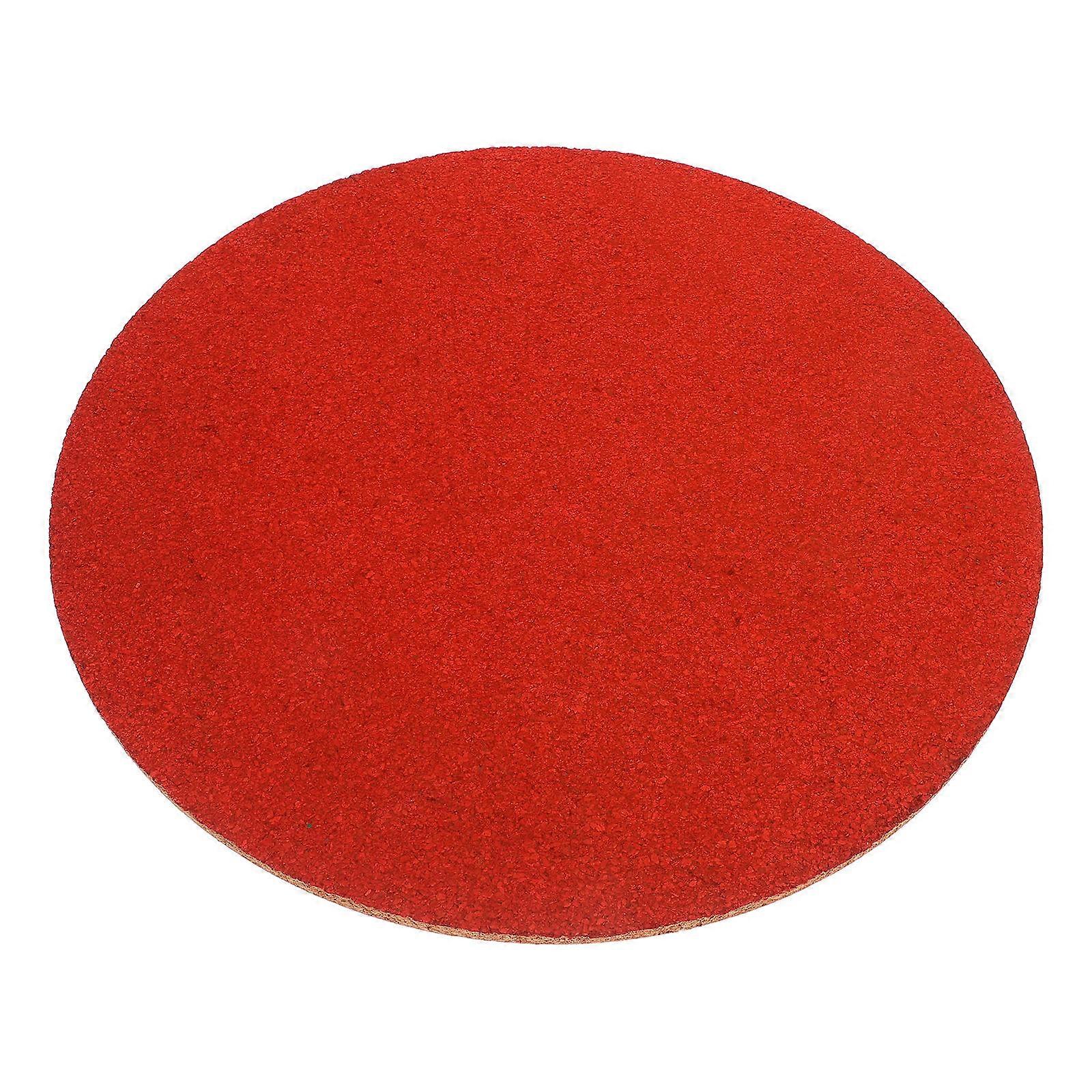 Round Red Cork Board for Office Use with Self Adhesive Pin Notice