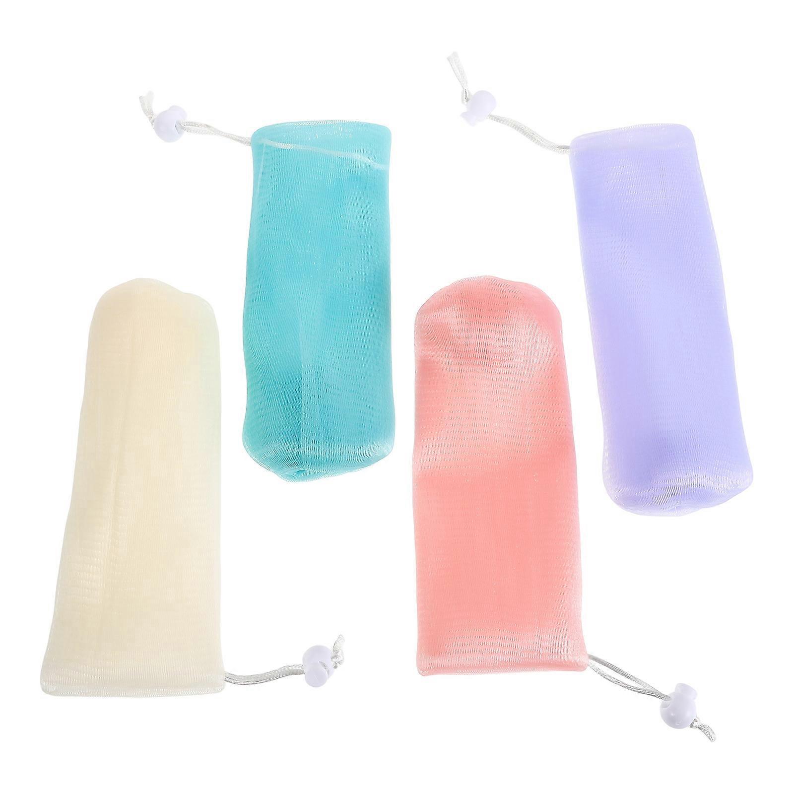 Foaming Soap Bag Hanging Mesh for Enhanced Cleansing with 8Pcs Assorted Colors