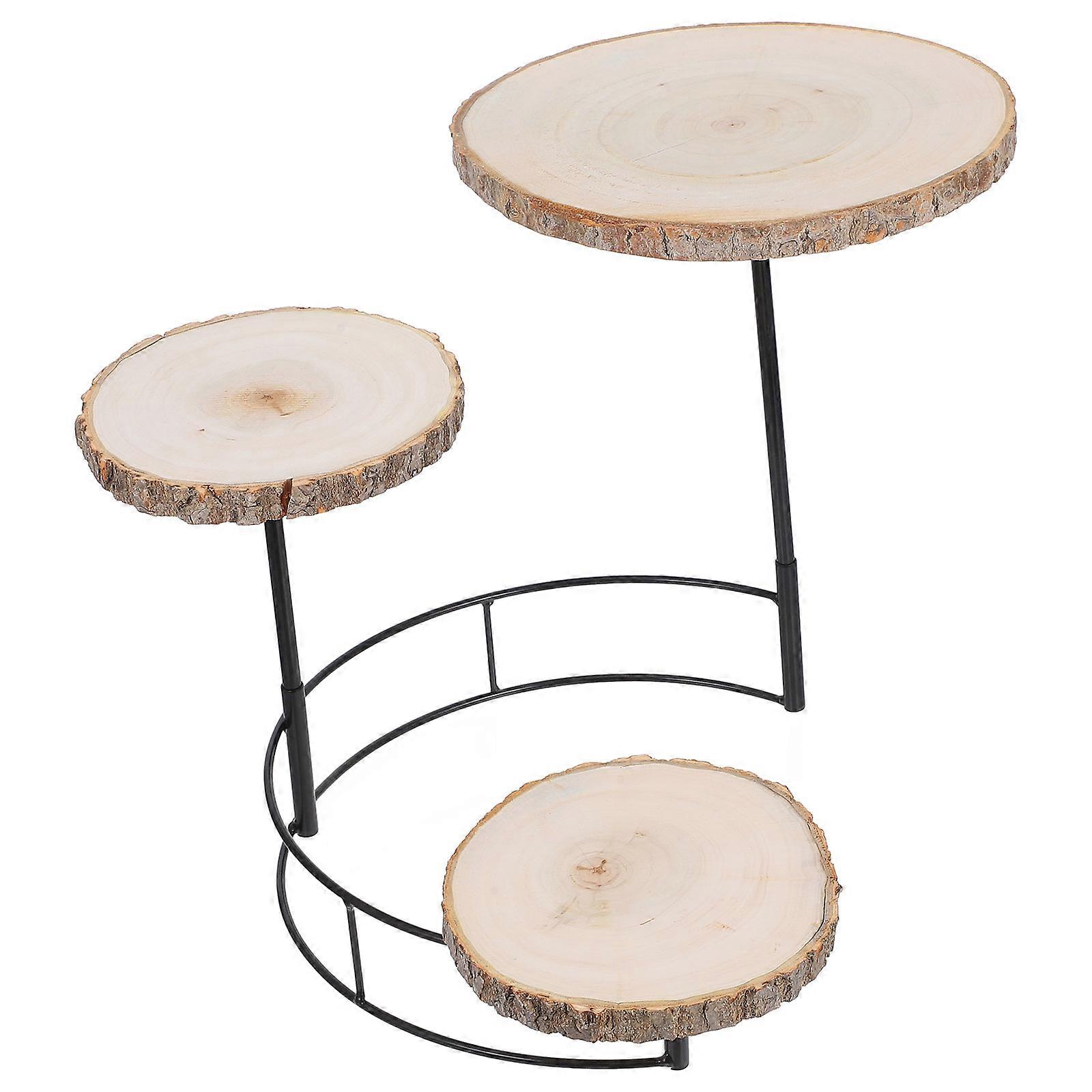 Bakery Display Stand Dessert Serving Stand Home Decor Multi Tiered Iron Shelf 1Set