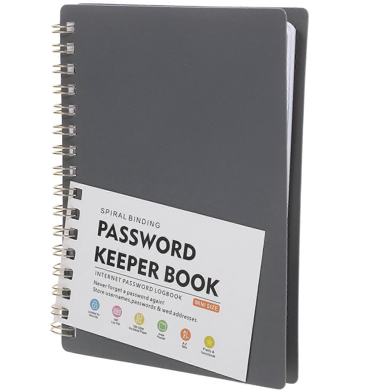 Password Book with Alphabetical Tabs for Practical Password Logging