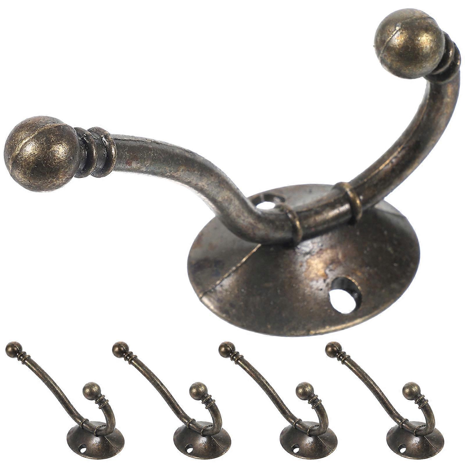 Clothing Hooks Iron Hanging Hooks for Use 10Pcs Practical Wardrobe Hangers