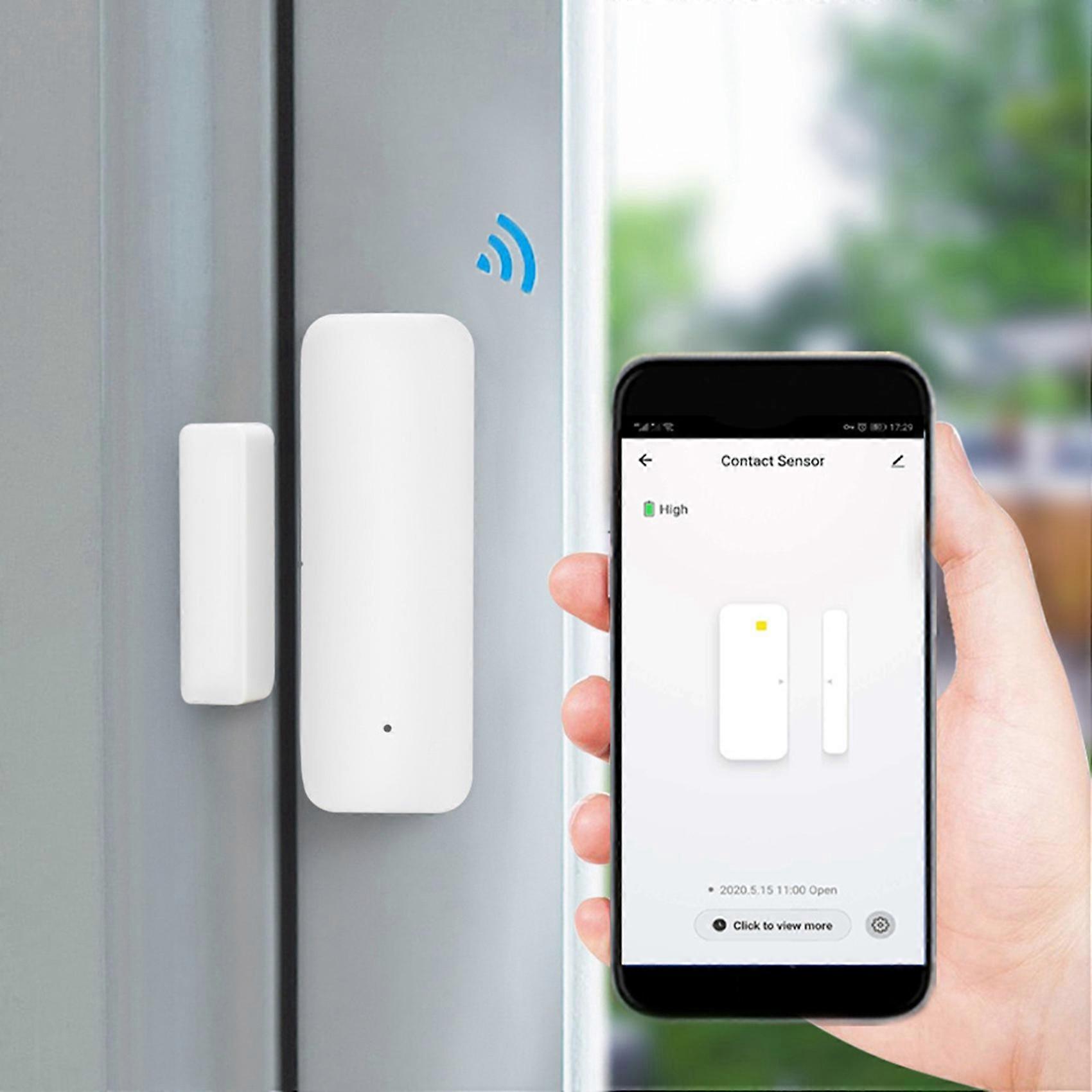 2X TUYA Zigbee 3.0 Smart Window Door Sensor ZigBee 3.0 Wireless Connection for Smart Echo Hub SmartLife App