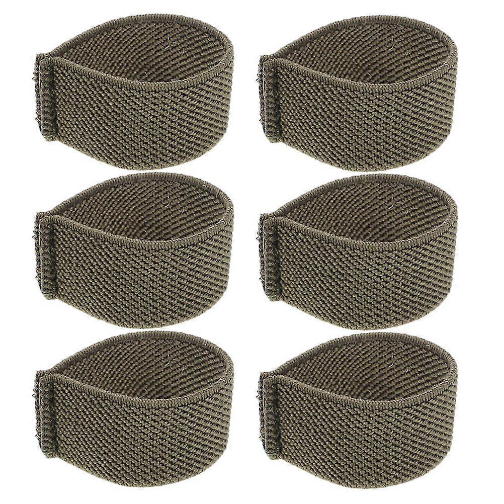 Hemoton 6pcs Backpack Belt Keepers Webbing Strap Retainers Elastic Harness Loops