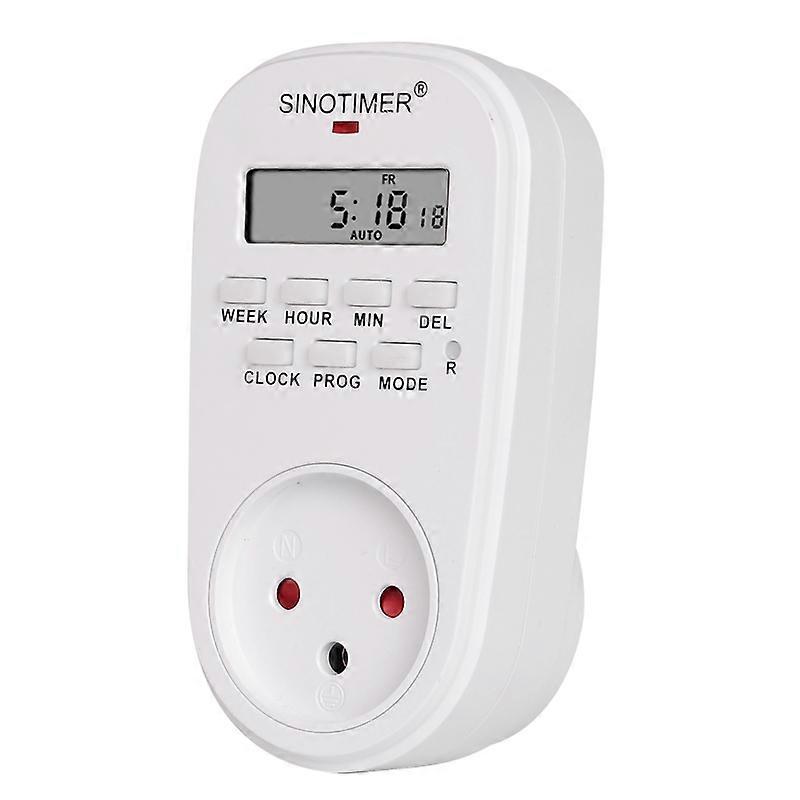 Israel IL Plug-in Outlet Digital Time Control 7 Day Weekly Programmable Plug Timer Switch Clock Wall Power Socket 230V 220V AC