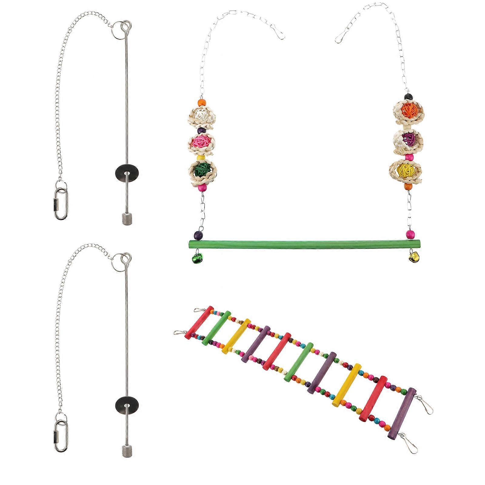 Chicken Swing Bird Toy Offering Climbing Exercise 12Pcs for Pets