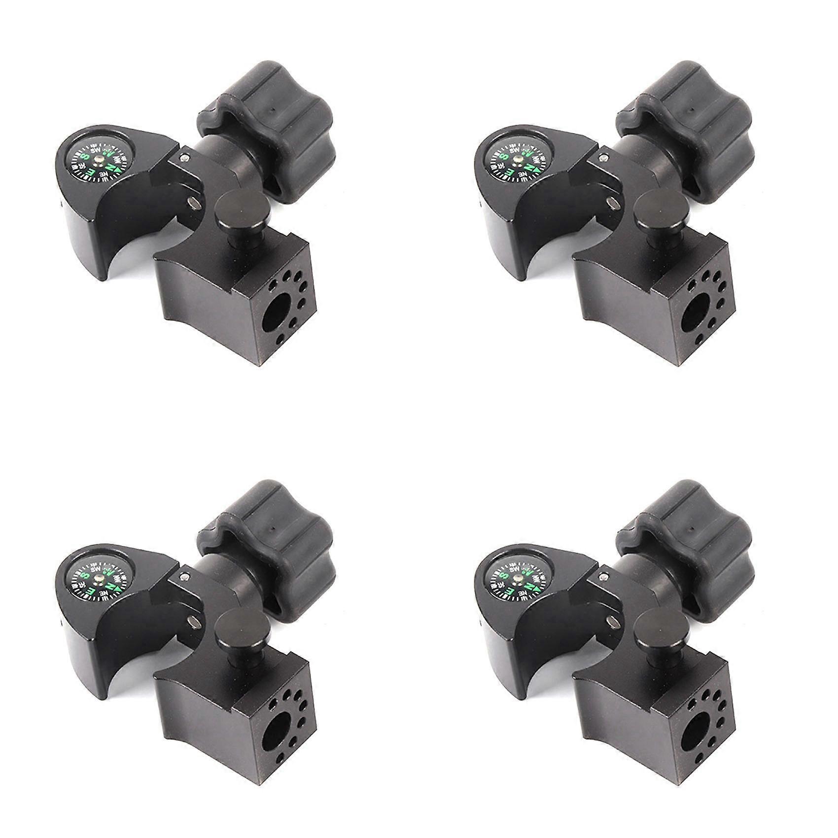 4X GPS Range Pole Cradle Bracket for Trimble Handheld Open Data Collector with Compass Quick Release Pole Clamp, A