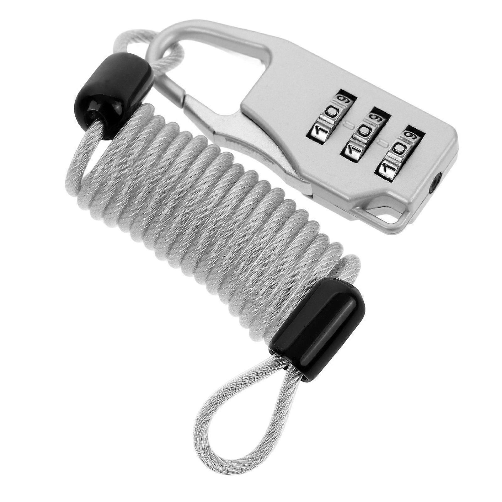 1 Set Luggage Lock Replacement Locking Cable Adjustable Cord Lock For Luggage